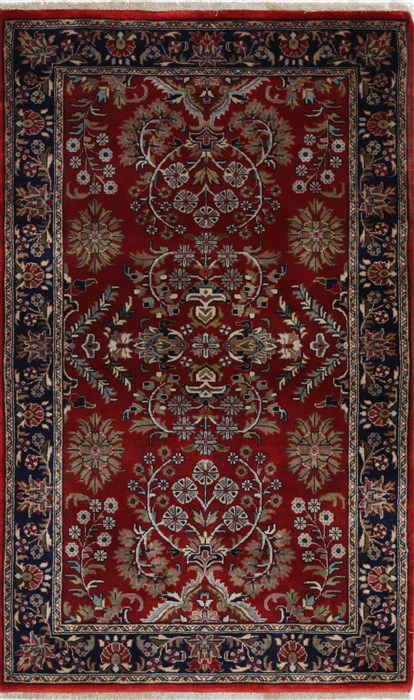 Sarouk Beige Hand Knotted 30 X 411 Area Rug 250-27642 Image 0