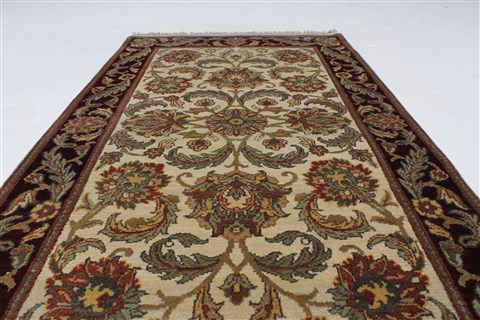 Kashan Green Hand Knotted 30 X 52 Area Rug 250-27643 Image 2