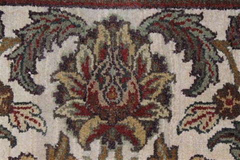 Kashan Green Hand Knotted 30 X 52 Area Rug 250-27643 Image 7
