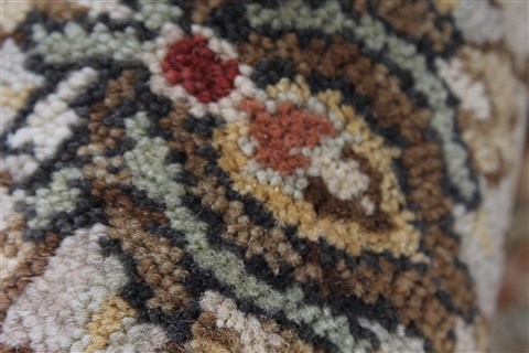 Kashmar Beige Hand Knotted 211 X 53 Area Rug 250-27651 Image 10