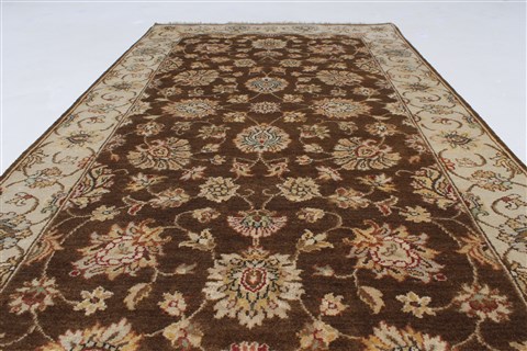 Kashmar Beige Hand Knotted 211 X 53 Area Rug 250-27651 Image 3