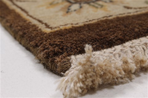 Kashmar Beige Hand Knotted 211 X 53 Area Rug 250-27651 Image 7