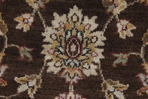 Kashmar Beige Hand Knotted 211 X 53 Area Rug 250-27651 Image 8