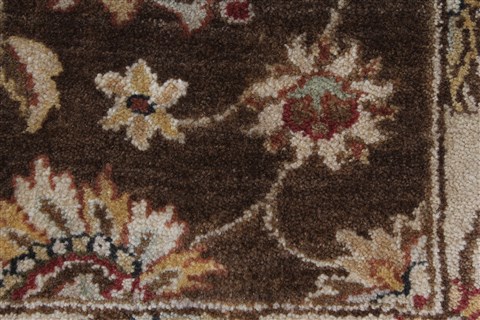 Kashmar Beige Hand Knotted 211 X 53 Area Rug 250-27651 Image 9