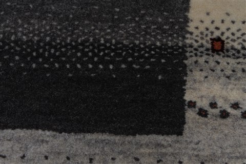 Gabbeh Grey Hand Knotted 30 X 50 Area Rug 250-27654 Image 5