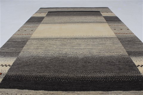 Gabbeh Grey Hand Knotted 30 X 50 Area Rug 250-27654 Image 8