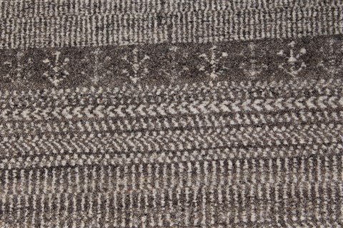 Gabbeh Grey Hand Knotted 31 X 410 Area Rug 250-27655 Image 3