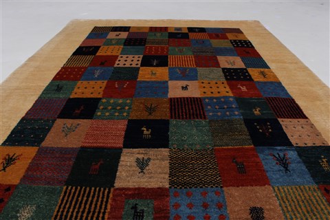 Gabbeh Multicolor Hand Knotted 36 X 410 Area Rug 250-27660 Image 3
