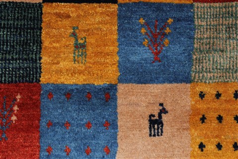 Gabbeh Multicolor Hand Knotted 36 X 410 Area Rug 250-27660 Image 5