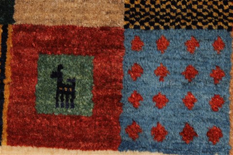 Gabbeh Multicolor Hand Knotted 36 X 410 Area Rug 250-27660 Image 8