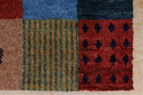 Gabbeh Multicolor Hand Knotted 36 X 410 Area Rug 250-27660 Image 9