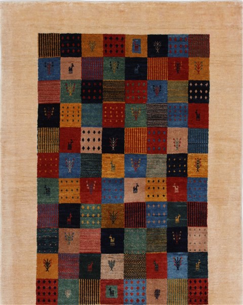 Gabbeh Multicolor Hand Knotted 36 X 410 Area Rug 250-27660 Image 0