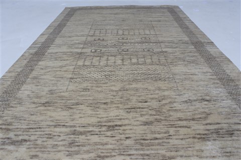 Gabbeh Beige Hand Knotted 211 X 50 Area Rug 250-27661 Image 3
