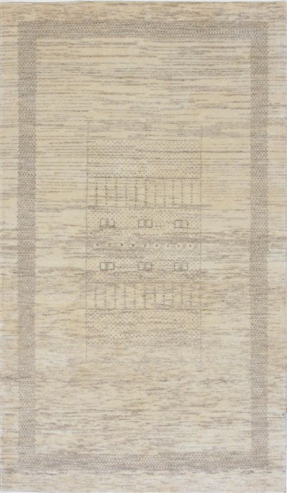 Gabbeh Beige Hand Knotted 211 X 50 Area Rug 250-27661 Image 0