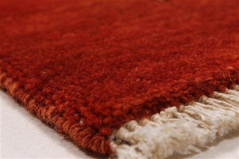 Gabbeh Brown Hand Knotted 30 X 50 Area Rug 250-27663 Image 3