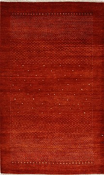 Gabbeh Brown Hand Knotted 3'0" X 5'0"  Area Rug 250-27663