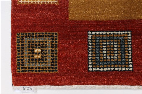 Gabbeh Brown Hand Knotted 30 X 52 Area Rug 250-27667 Image 3