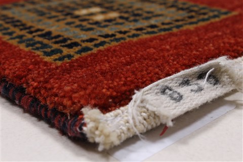 Gabbeh Brown Hand Knotted 30 X 52 Area Rug 250-27667 Image 4