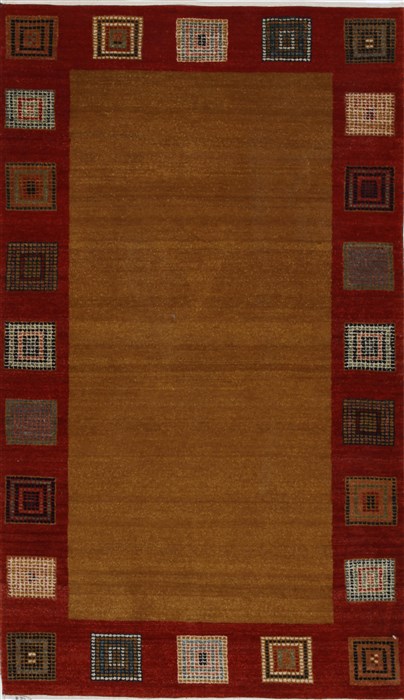 Gabbeh Brown Hand Knotted 30 X 52 Area Rug 250-27667 Image 0
