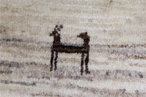 Gabbeh Beige Hand Knotted 36 X 51 Area Rug 250-27668 Image 8
