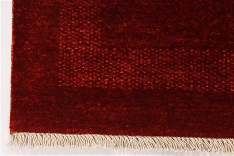 Gabbeh Red Hand Knotted 30 X 50 Area Rug 250-27669 Image 2