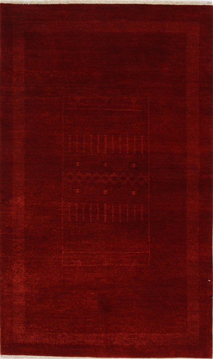 Gabbeh Red Hand Knotted 30 X 50 Area Rug 250-27669 Image 0