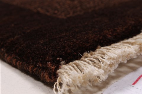Gabbeh Brown Hand Knotted 30 X 50 Area Rug 250-27673 Image 4