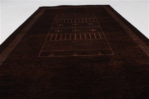 Gabbeh Brown Hand Knotted 30 X 50 Area Rug 250-27673 Image 7