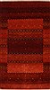 Gabbeh Red Hand Knotted 211 X 51  Area Rug 250-27676 Thumb 0