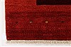 Gabbeh Red Hand Knotted 30 X 52 Area Rug 250-27677 Thumb 2
