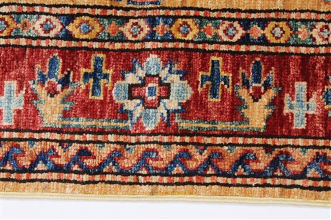 Kazak Blue Hand Knotted 31 X 410 Area Rug 250-27678 Image 3