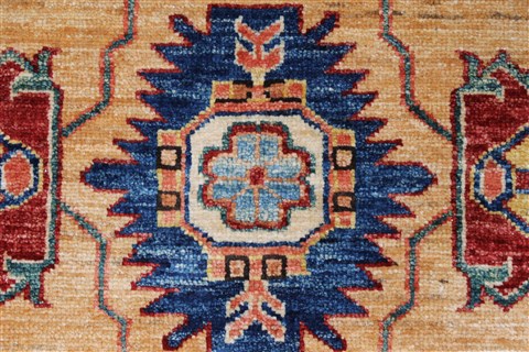 Kazak Blue Hand Knotted 31 X 410 Area Rug 250-27678 Image 7