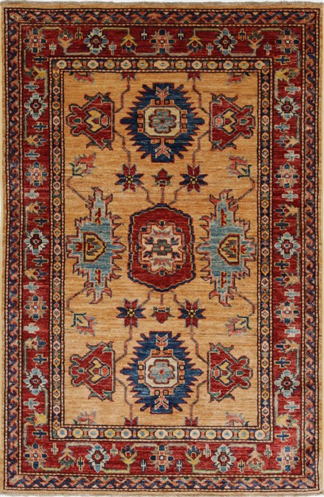 Kazak Blue Hand Knotted 31 X 410 Area Rug 250-27678 Image 0