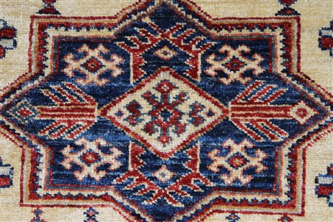 Kazak Blue Hand Knotted 33 X 48 Area Rug 250-27680 Image 4