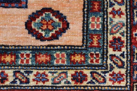 Kazak Beige Hand Knotted 33 X 411 Area Rug 250-27681 Image 8