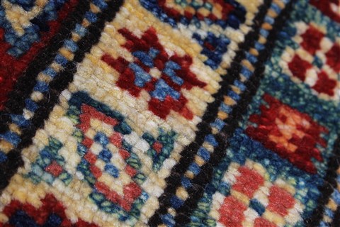 Kazak Beige Hand Knotted 33 X 411 Area Rug 250-27681 Image 9