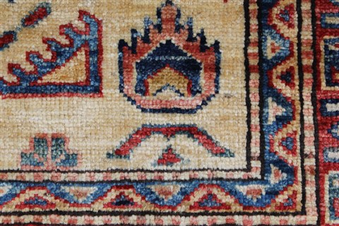 Kazak Beige Hand Knotted 211 X 49 Area Rug 250-27682 Image 10
