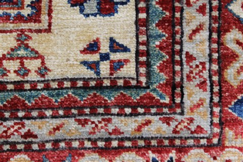 Kazak Blue Hand Knotted 33 X 48 Area Rug 250-27683 Image 8