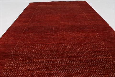 Gabbeh Red Hand Knotted 30 X 52 Area Rug 250-27684 Image 2