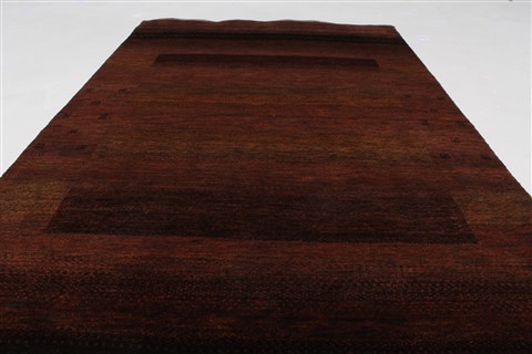 Gabbeh Brown Hand Knotted 30 X 52 Area Rug 250-27686 Image 1