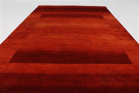 Gabbeh Red Hand Knotted 30 X 410 Area Rug 250-27688 Image 1