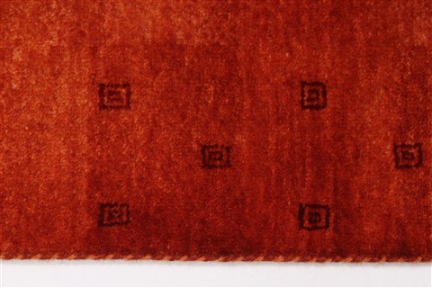 Gabbeh Red Hand Knotted 30 X 410 Area Rug 250-27688 Image 2