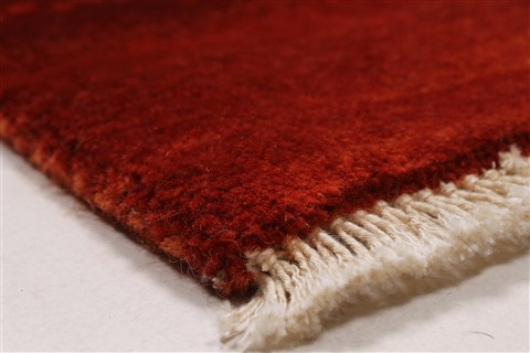 Gabbeh Red Hand Knotted 30 X 410 Area Rug 250-27688 Image 5