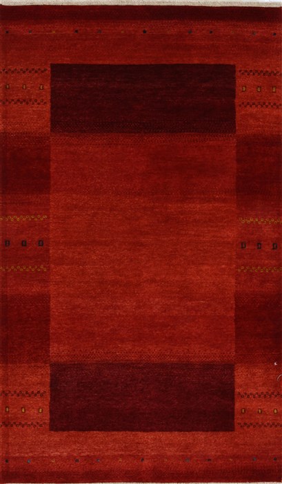 Gabbeh Red Hand Knotted 30 X 50 Area Rug 250-27690 Image 0