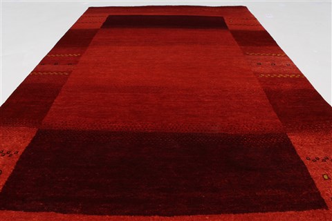 Gabbeh Red Hand Knotted 30 X 51 Area Rug 250-27694 Image 2