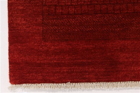 Gabbeh Red Hand Knotted 30 X 50 Area Rug 250-27696 Image 2