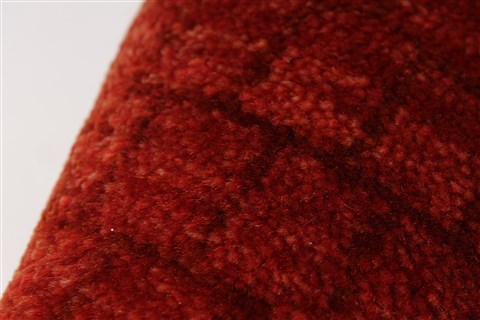Gabbeh Red Hand Knotted 30 X 50 Area Rug 250-27696 Image 4