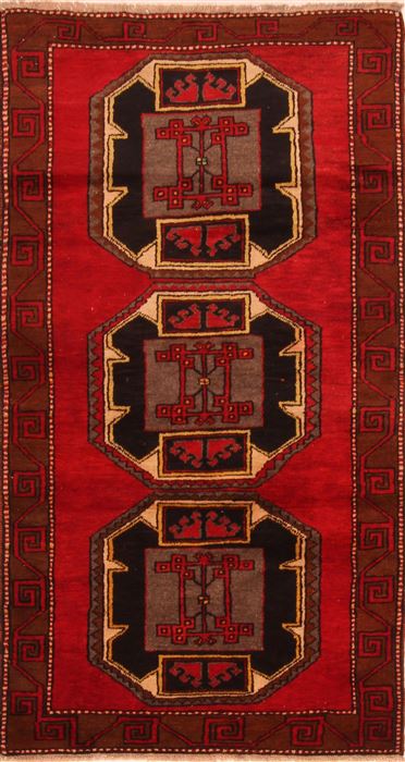 Kazak Red Hand Knotted 33 X 63 Area Rug 253-27702 Image 0