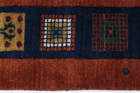 Gabbeh Multicolor Hand Knotted 211 X 50 Area Rug 250-27705 Image 3