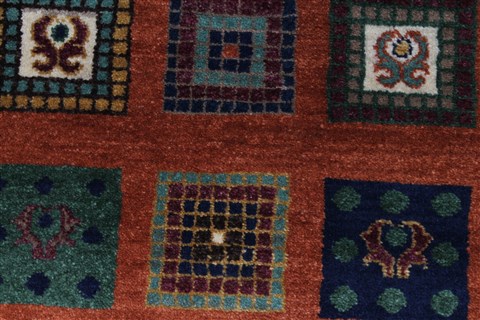 Gabbeh Multicolor Hand Knotted 211 X 50 Area Rug 250-27705 Image 4